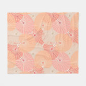 Overlappende Chinese Waaier Fleece Deken (Voorkant (Horizontaal))