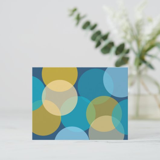 Overlappende Cirkels Briefkaart (Staand voorkant)
