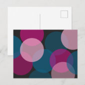 Overlappende cirkels briefkaart (Voorkant / Achterkant)