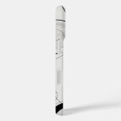 Overlappende cirkels lijnkunst Case-Mate iPhone case (Achterkant / Rechts)