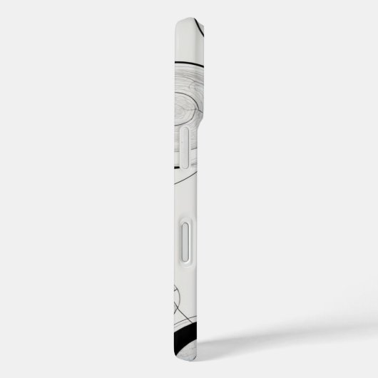 Overlappende cirkels lijnkunst Case-Mate iPhone case (Achterkant / Rechts)