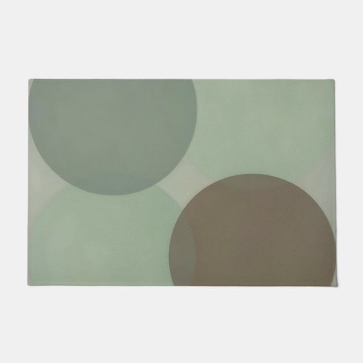 Overlappende Cirkels Minimalistische Abstracte Kun Deurmat (Voorkant)