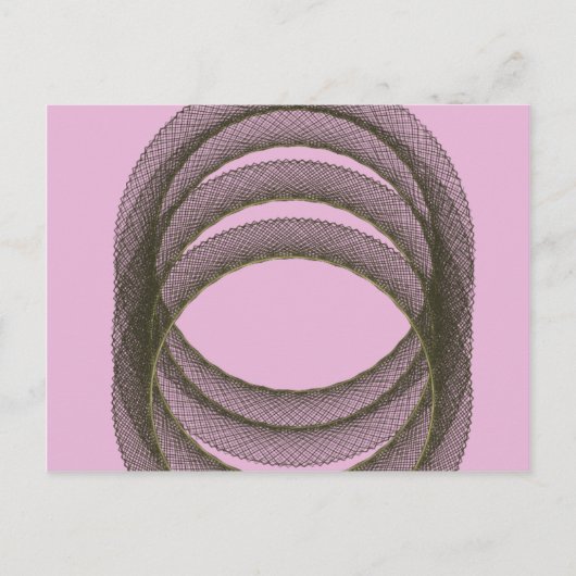 overlappende cirkels op abstracte paarse achtergro briefkaart (Voorkant)