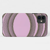 overlappende cirkels op abstracte paarse achtergro Case-Mate iPhone case (Achterkant (horizontaal))