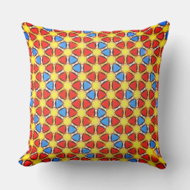 Overlappende cirkels van kleuren kussen