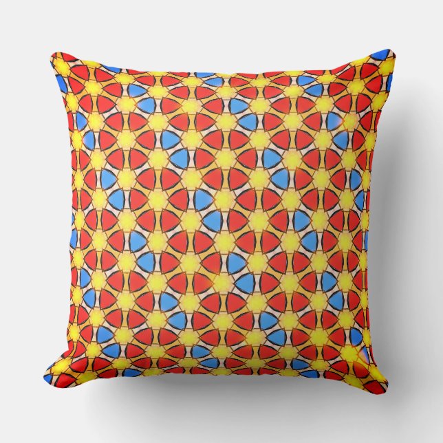 Overlappende cirkels van kleuren kussen (Voorkant)