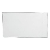 Overlappende cirkels wit boven Bleek grijs patroon Kussensloop (Achterkant-Rechts)