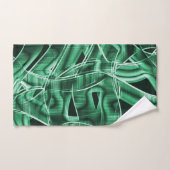 Overlappende en gekruiste groene acryluitsnijdinge bad handdoek (Handdoek)