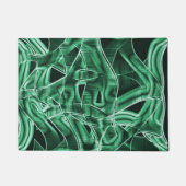 Overlappende en gekruiste groene acryluitsnijdinge deurmat (Voorkant)