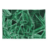 Overlappende en gekruiste groene acryluitsnijdinge kussensloop (Achterkant-Rechts)