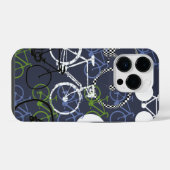 Overlappende fietsen iPhone hoesje (Achterkant horizontaal)