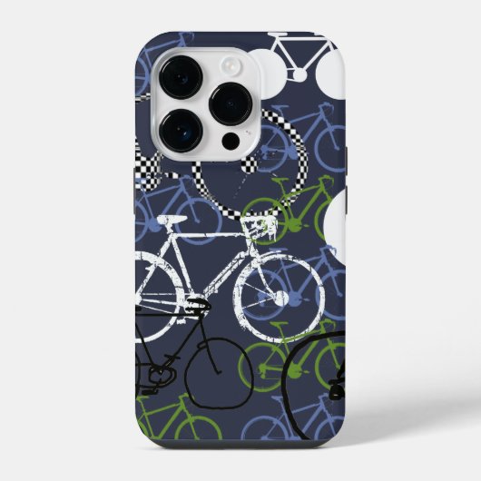 Overlappende fietsen iPhone hoesje (Achterkant)
