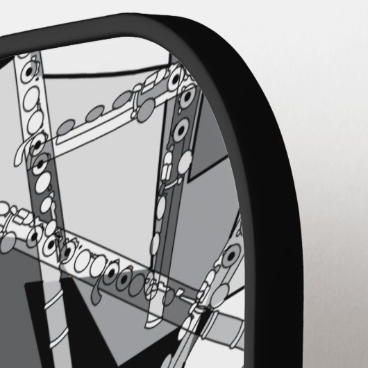 Overlappende fluiten pickleball paddle (Links Detail)