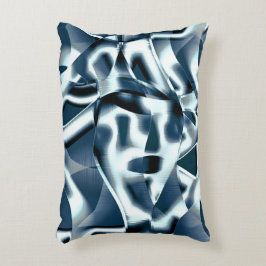 Overlappende gekromde linten, chromed-tinten op bl accent kussen