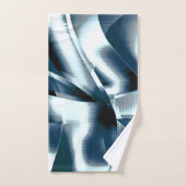 Overlappende gekromde linten, chromed-tinten op bl bad handdoek (Handdoek)