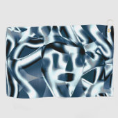 Overlappende gekromde linten, chromed-tinten op bl golfhanddoek (Horizontaal)