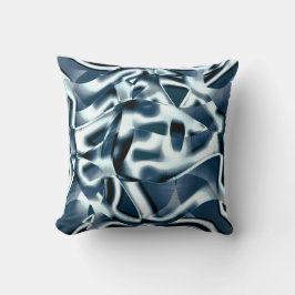 Overlappende gekromde linten, chromed-tinten op bl kussen