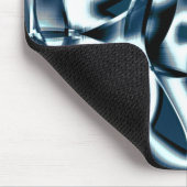 Overlappende gekromde linten, chromed-tinten op bl muismat (Hoek)