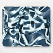 Overlappende gekromde linten, chromed-tinten op bl muismat (Voorkant)