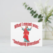 Overlappende generaties briefkaart (Staand voorkant)