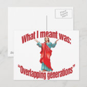 Overlappende generaties briefkaart (Voorkant / Achterkant)
