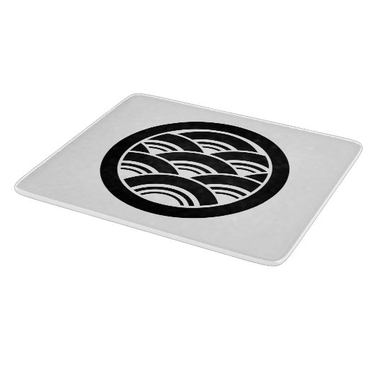 Overlappende golven in cirkel snijplank (Hoek)