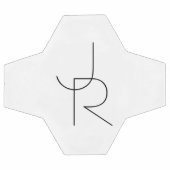 Overlappende Initialen | Zwart wit Voetbal (Enkel)