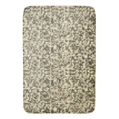 Overlappende kleine vierkantjes, tonen bruin naar  badmat (Voorkant Verticaal)