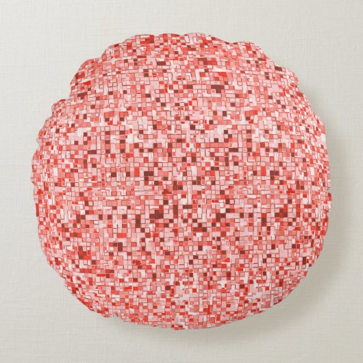 Overlappende kleine vierkantjes, tonen van rood of rond kussen (Voorkant)