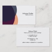 Overlappende kleuren variatie 2 visitekaartje (Voorkant / Achterkant)