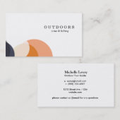 Overlappende kleuren visitekaartje (Voorkant / Achterkant)