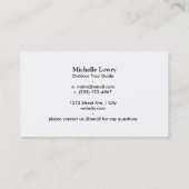 Overlappende kleuren visitekaartje (Achterkant)