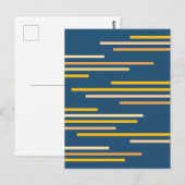 Overlappende Lijnen Abstract Ontwerp Briefkaart (Voorkant / Achterkant)