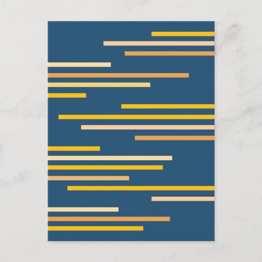 Overlappende Lijnen Abstract Ontwerp Briefkaart (Voorkant)