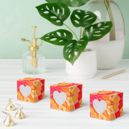 Overlappende Mandala Oranje Roze Geel Bedankdoosjes