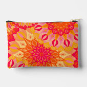 Overlappende Mandala Oranje Roze Geel Etui (Achterkant)