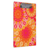 Overlappende Mandala Oranje Roze Geel Klembord (Rechts)