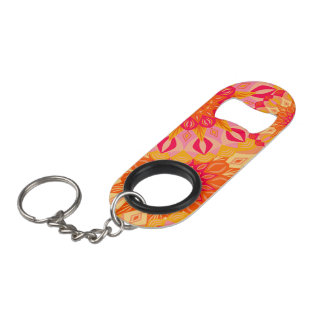 Overlappende Mandala Oranje Roze Geel Mini Flessenopener