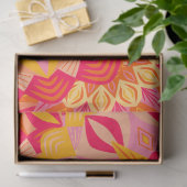 Overlappende Mandala Oranje Roze Geel Tissuepapier (Geschenk)