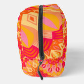 Overlappende Mandala Oranje Roze Geel Toilettasje (Rechts)