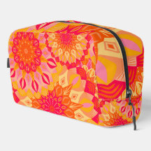 Overlappende Mandala Oranje Roze Geel