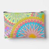 Overlappende Mandala Roze Blauw Geel Mint Paars Etui (Achterkant)