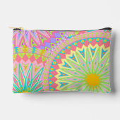 Overlappende Mandala Roze Blauw Geel Mint Paars Etui (Voorkant)