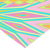Overlappende Mandala Roze Blauw Geel Mint Paars Korte Tafelloper (Hoek)
