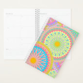 Overlappende Mandala Roze Blauw Geel Mint Paars Planner (Display)
