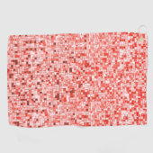 Overlappende mini-kwadraten, tonen van rood of kor golfhanddoek (Horizontaal)