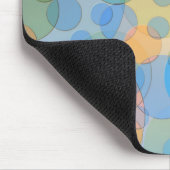 Overlappende Pastelcirkels Modern Design Muismat (Hoek)