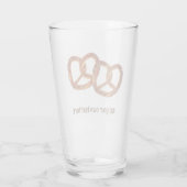 Overlappende pretzels - één zijde - Oktoberfest Glas (Achterkant)
