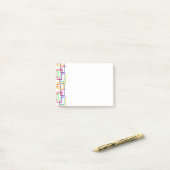 Overlappende rechthoeken post-it® notes (Op bureau)