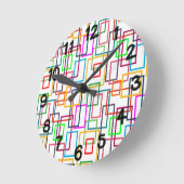 Overlappende rechthoeken  ronde klok (Hoek)